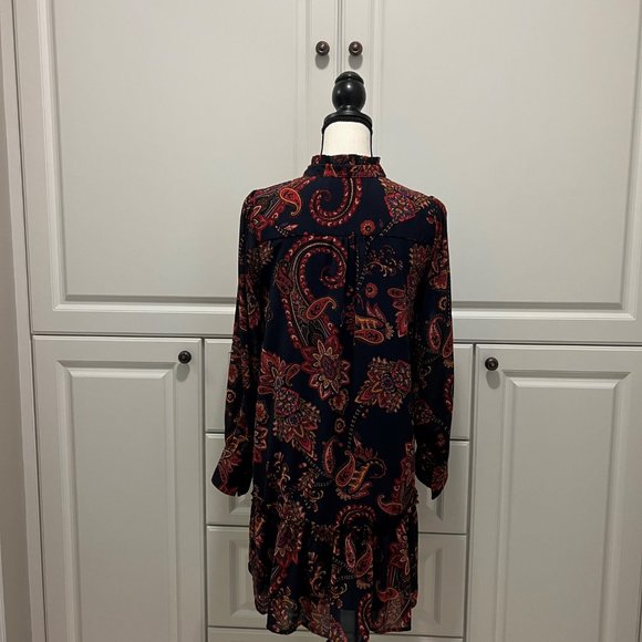 Ann Taylor Loft Paisley "mini"  Shift Dress Size Small - Picture 5 of 7